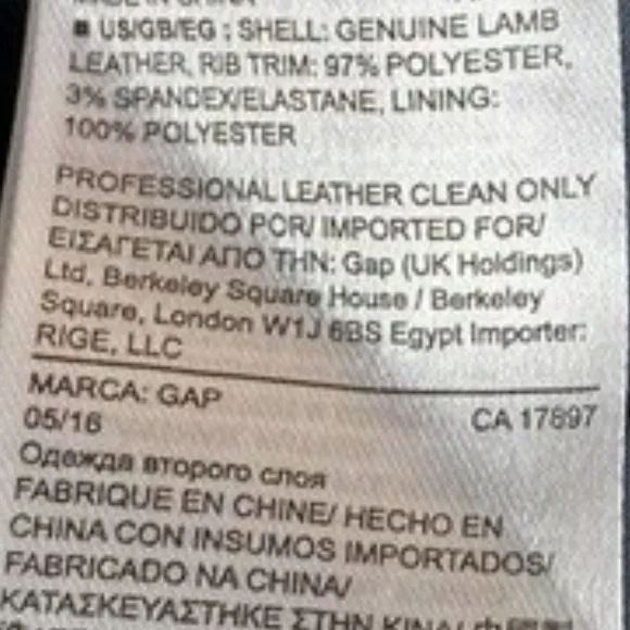 GAP Women Navy Blue Lambskin Leather Field Jacket XXL PLUS pockets - Picture 4 of 5